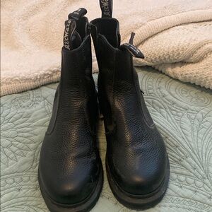 Black Leather Dr Martins Boots